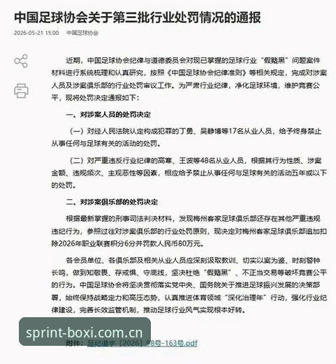 博喜体育安全吗 中国足协第三批禁足名单全解析:从新闻事件看博喜体育观赛体验的提升指南